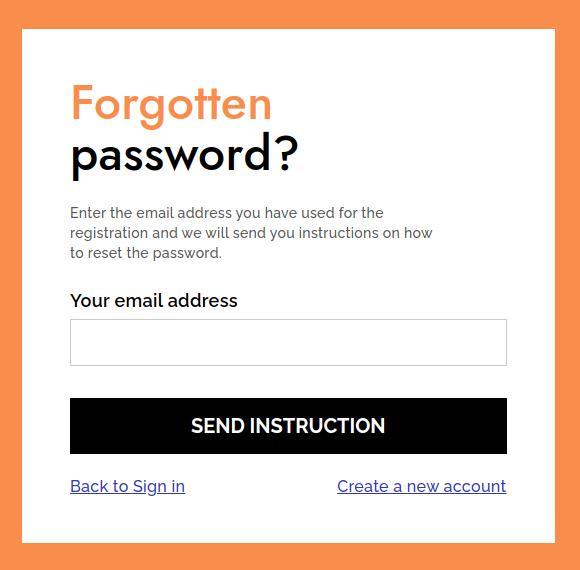 Forgot password